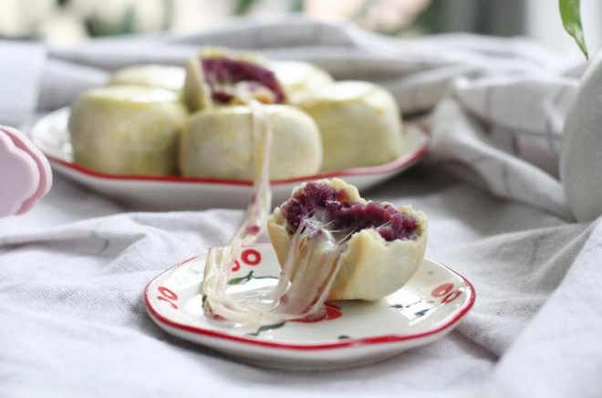 微甜紫薯拉丝仙豆糕-烤箱版