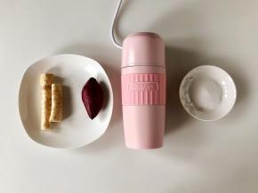 准备好食材，紫薯和山药洗净。