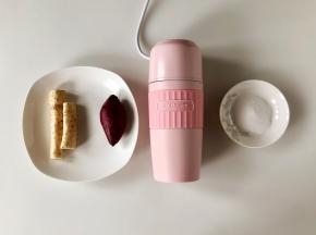 准备好食材，紫薯和山药洗净。