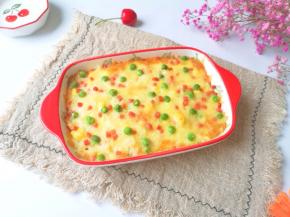 香喷喷的芝士焗饭出炉啦！