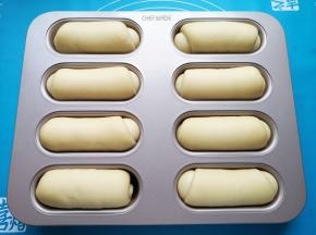 发酵完成的面包明显变胖。