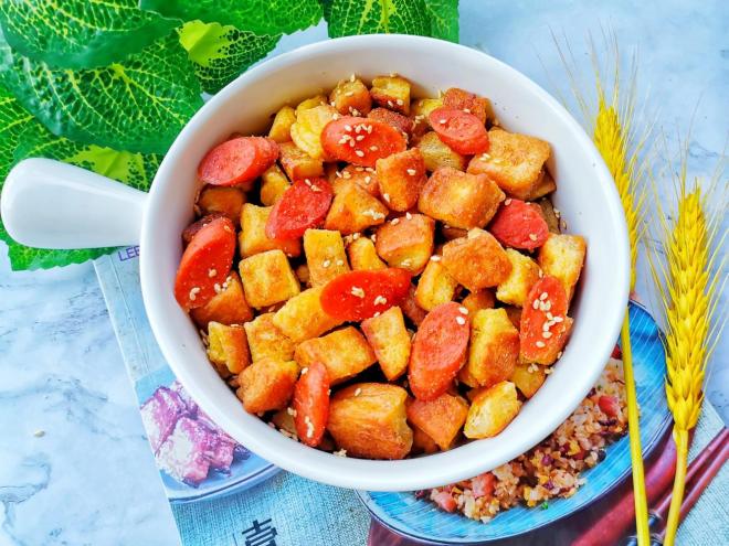 孜然火腿吐司丁