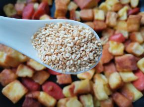 加1小勺白芝麻。