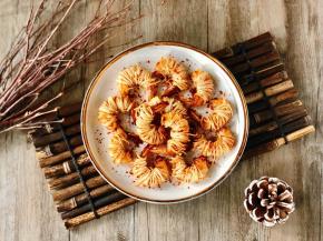 外层酥脆，虾肉Q弹，口感极佳，颜值也不错哦！