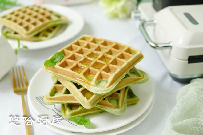 绿色华夫饼
