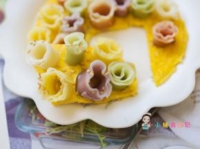 如果没有这个面条那就一般的面煮熟混合鸡蛋煎成面条鸡蛋饼也可以