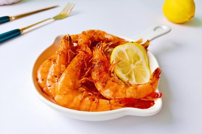 柠檬烤虾