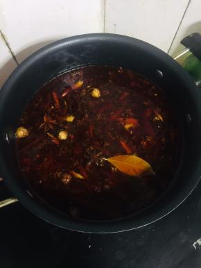 再加入适量的开水！