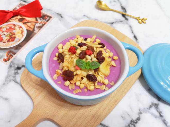 紫薯燕麦思慕雪