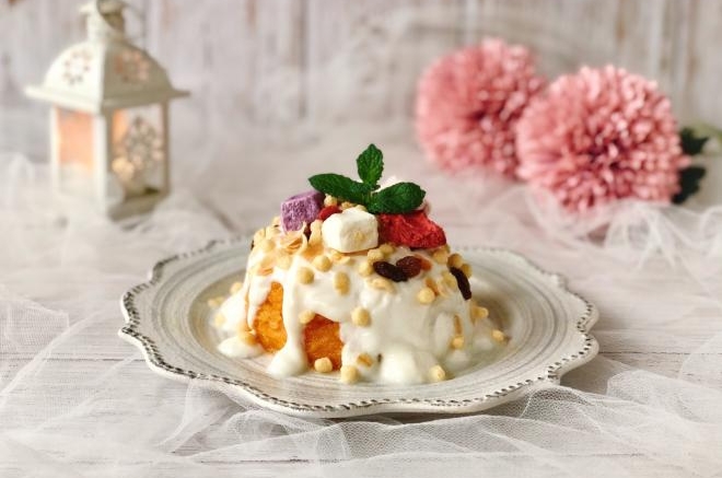 酸奶麦片红薯山药糕，颜值高又饱腹