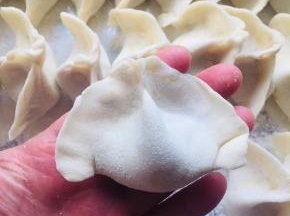 一个漂亮的饺子就包好啦！