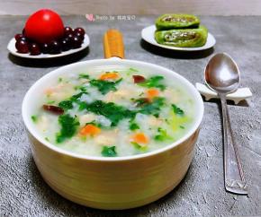 这一锅粥既有时蔬肉肉还有主食太棒了