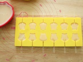 步骤8、将奶酪糊挤入模具中，冷藏3小时！