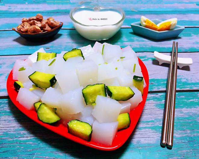 凉粉拌黄瓜