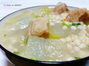 夏季薏米冬瓜排骨汤是营养超级丰富