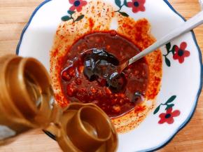 淋上花椒油拌匀