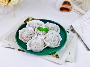 红糖蜜豆糯米糍。