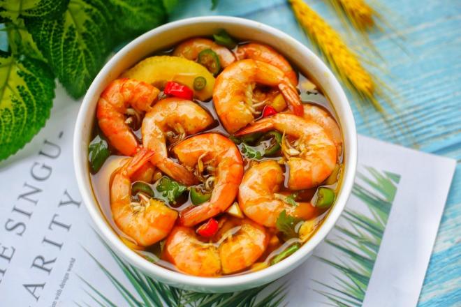 酸辣柠檬虾