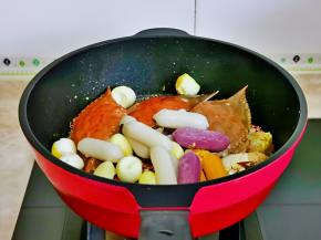 再加入芝士年糕，我买的，配菜任意放。