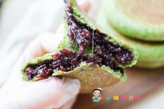 12个月以上辅食奶酪紫米菠菜包