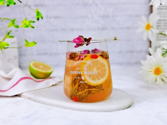 柠檬玫瑰龙井茶