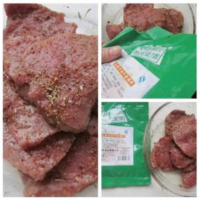 2.加入cook100托斯卡纳牛排腌料