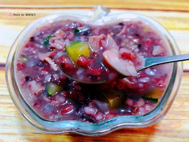 鸡腿时蔬双米粥