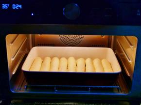 再次入发酵箱35度30分钟左右。