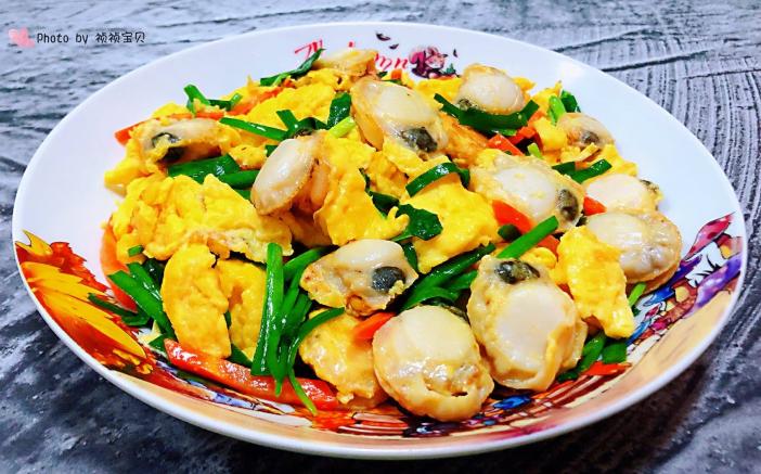 扇贝炒鸡蛋