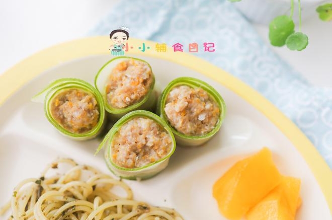 9个月以上辅食牛肉黄瓜卷