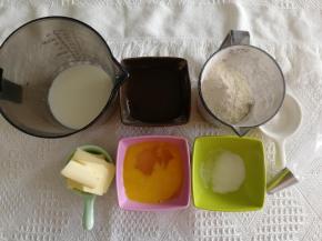 步骤10、准备材料B部分，做泡芙皮。