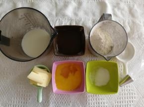 步骤10、准备材料B部分，做泡芙皮。