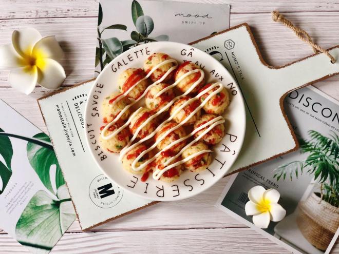 剩饭新吃法，可爱的火腿香葱小饭团，像极了章鱼小丸子！