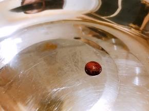 熬到在盘子里滴入一滴膏体不散就可以关火了