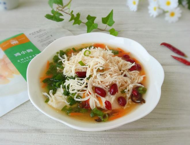 鸡丝豆腐脑（内酯豆腐版）