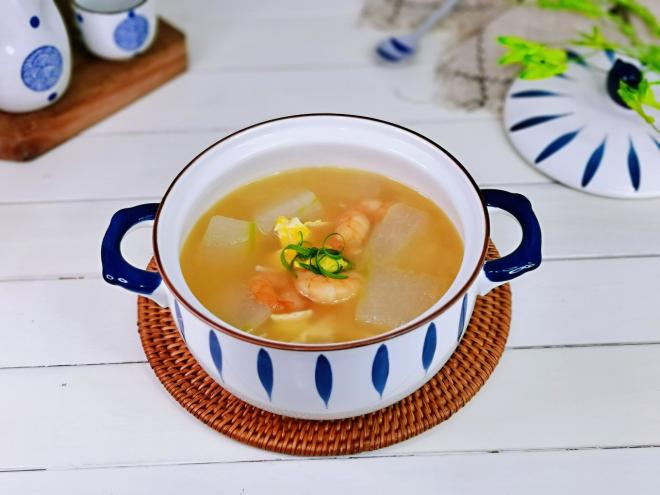 虾仁鸡蛋冬瓜汤
