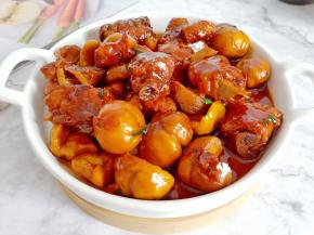 鸡肉鲜嫩美味。