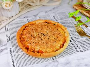 诱人的披萨出炉～趁热脱模。