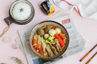 酸爽过瘾的酸汤肥牛魔芋丝就制作完成啦。