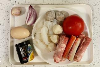 准备好需要的食材。