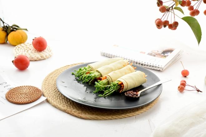 豆皮酱菜卷