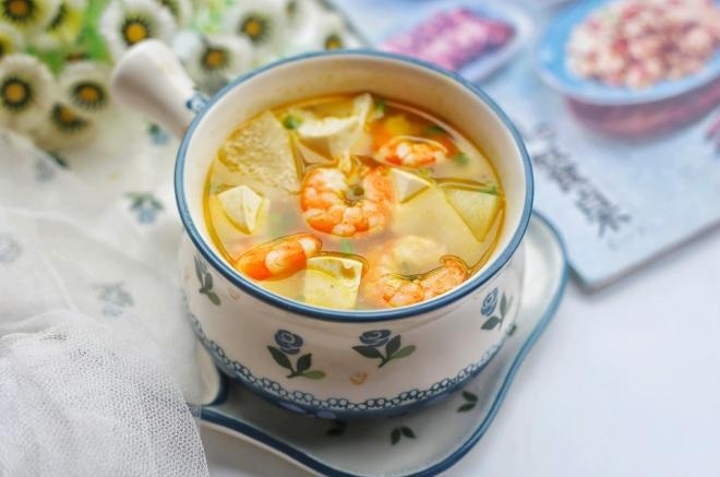 冬瓜虾仁豆腐汤