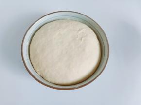 发酵好的面团。