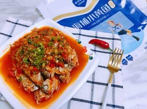 鲜嫩入味的泡椒小黄鱼完成