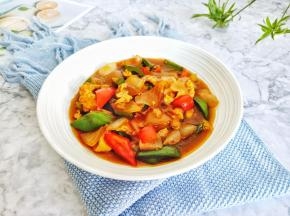 汤汁拌饭也相当美味。