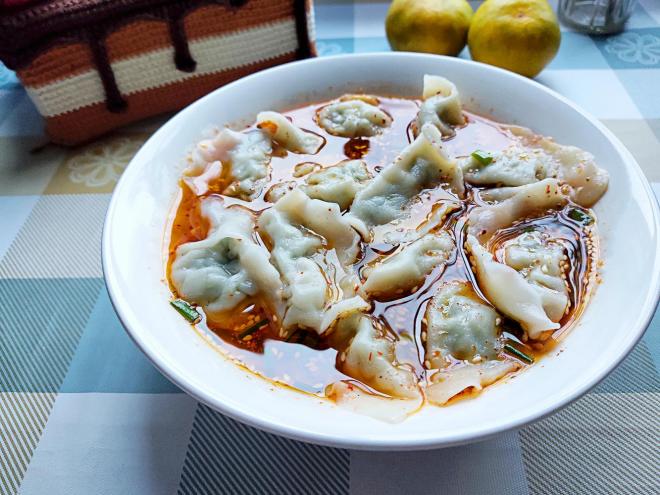 自己擀皮的酸汤水饺