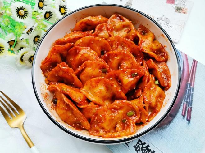 香辣拌水饺