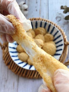 可以拉丝的糍粑哦！