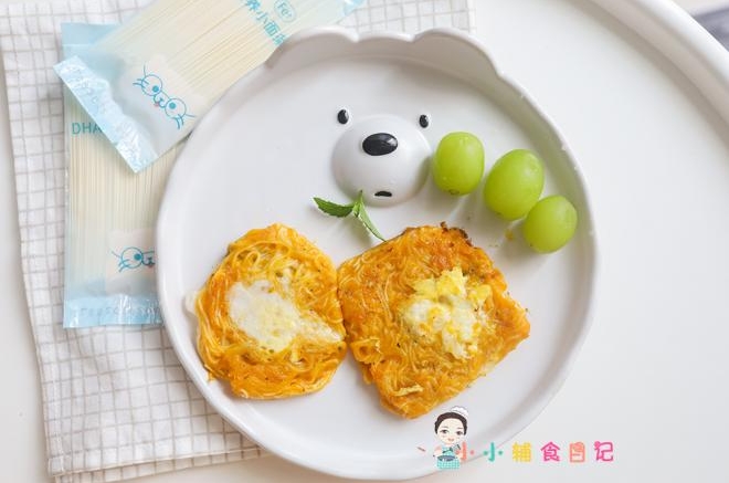 9个月以上辅食鸟巢面条饼