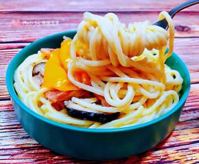 意面入口混搭淡奶油独有的香味让人回味无穷